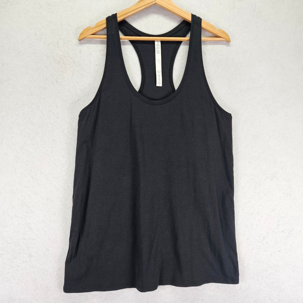 Lululemon Love Tank Racerback Activewear Womens 10 Black Pima Cotton Yoga Top